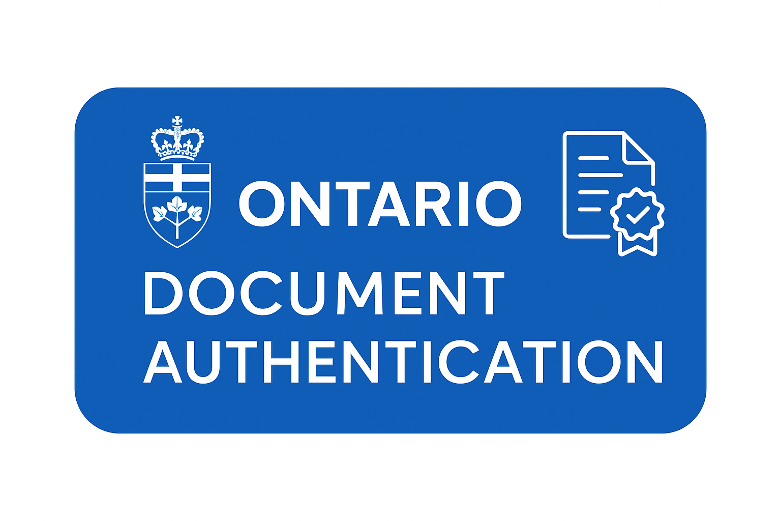 Authenticate a document for use outside Canada
